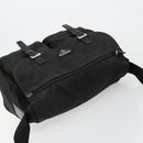 PRADA Shoulder Bag Nylon Black Silver Auth 176591-6