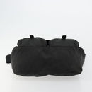 PRADA Shoulder Bag Nylon Black Silver Auth 176591-5