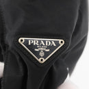 PRADA Tote Bag Nylon Black Silver Auth 176592-9