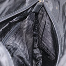 PRADA Tote Bag Nylon Black Silver Auth 176592-19