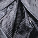 PRADA Tote Bag Nylon Black Silver Auth 176592-20
