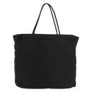 PRADA Tote Bag Nylon Black Silver Auth 176592-13