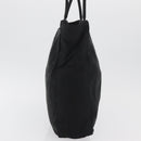 PRADA Tote Bag Nylon Black Silver Auth 176592-3