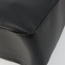 BURBERRY Tote Bag Leather Black Silver Auth 176594-10