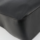 BURBERRY Tote Bag Leather Black Silver Auth 176594-11
