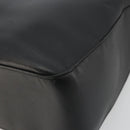 BURBERRY Tote Bag Leather Black Silver Auth 176594-12