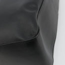 BURBERRY Tote Bag Leather Black Silver Auth 176594-13