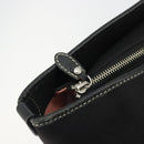 BURBERRY Blue Label Tote Bag Canvas Black Silver Auth 176595-10
