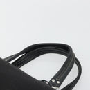 BURBERRY Blue Label Tote Bag Canvas Black Silver Auth 176595-8
