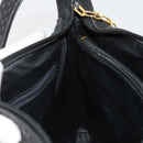 BALLY Shoulder Bag Leather Black Gold Auth 176596-19