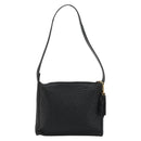 BALLY Shoulder Bag Leather Black Gold Auth 176596-2