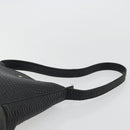BALLY Shoulder Bag Leather Black Gold Auth 176596-8