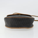 Christian Dior Honeycomb Canvas Shoulder Bag PVC Black Gold Auth 176598A-9