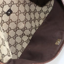 GUCCI GG Canvas Shoulder Bag Beige Silver 145857 Auth 176602-22