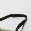 GUCCI GG Canvas Shoulder Bag Beige Silver 145857 Auth 176602-8