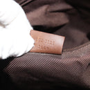 GUCCI GG Canvas Hand Bag Beige Silver 002 1121 1669 Auth 176604-12