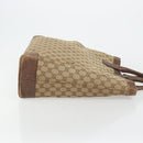 GUCCI GG Canvas Hand Bag Beige Silver 002 1121 1669 Auth 176604-3