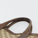 GUCCI GG Canvas Hand Bag Beige Silver 002 1121 1669 Auth 176604-8
