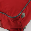 PRADA Sports Hand Bag Nylon Red Silver Auth 176606-14