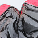 PRADA Sports Hand Bag Nylon Red Silver Auth 176606-19
