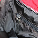 PRADA Sports Hand Bag Nylon Red Silver Auth 176606-21
