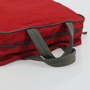 PRADA Sports Hand Bag Nylon Red Silver Auth 176606-7