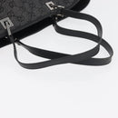 GUCCI GG Canvas Tote Bag Black Silver 31243 Auth 176607-7