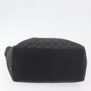 GUCCI GG Canvas Tote Bag Black Silver 31243 Auth 176607-9
