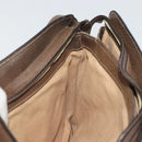GUCCI GG Supreme Web Sherry Line Bag PVC Beige Gold 14 02 013 Auth 176608-19