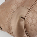 GUCCI GG Canvas Guccissima Sukey Bag Leather 2way Pink Gold 247902 Auth 176609-16