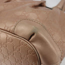 GUCCI GG Canvas Guccissima Sukey Bag Leather 2way Pink Gold 247902 Auth 176609-17
