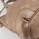 GUCCI GG Canvas Guccissima Sukey Bag Leather 2way Pink Gold 247902 Auth 176609-10