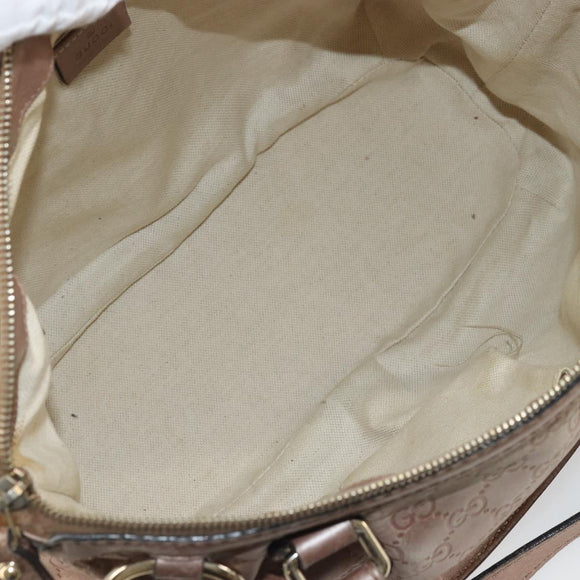 GUCCI GG Canvas Guccissima Sukey Bag Leather 2way Pink Gold 247902 Auth 176609