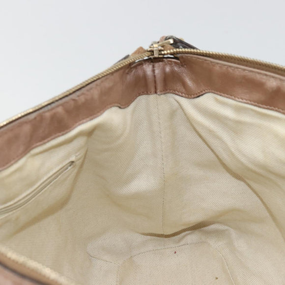 GUCCI GG Canvas Guccissima Sukey Bag Leather 2way Pink Gold 247902 Auth 176609