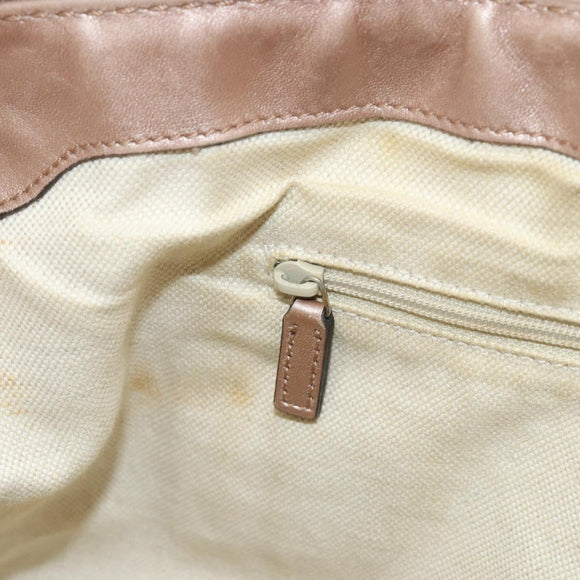 GUCCI GG Canvas Guccissima Sukey Bag Leather 2way Pink Gold 247902 Auth 176609