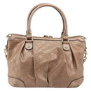 GUCCI GG Canvas Guccissima Sukey Bag Leather 2way Pink Gold 247902 Auth 176609-2