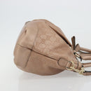 GUCCI GG Canvas Guccissima Sukey Bag Leather 2way Pink Gold 247902 Auth 176609-3