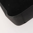 GUCCI Bamboo Shoulder Bag Suede Black Gold 001 1577 Auth 176611-9