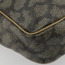 SAINT LAURENT Shoulder Bag Canvas PVC Gray Auth 176612-14