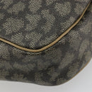 SAINT LAURENT Shoulder Bag Canvas PVC Gray Auth 176612-16