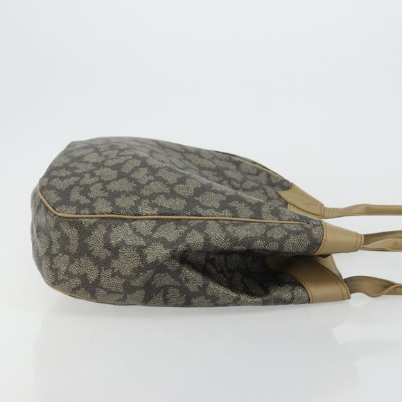 SAINT LAURENT Shoulder Bag Canvas PVC Gray Auth 176612