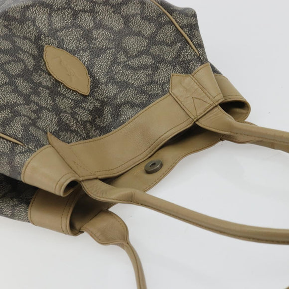 SAINT LAURENT Shoulder Bag Canvas PVC Gray Auth 176612