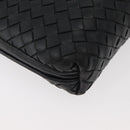 BOTTEGA VENETA INTRECCIATO Schultertasche Leder Schwarz 245354 Auth 176616-15