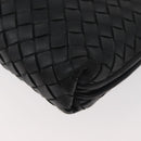 BOTTEGA VENETA INTRECCIATO Schultertasche Leder Schwarz 245354 Auth 176616-16