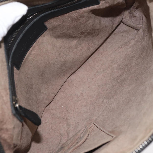BOTTEGA VENETA INTRECCIATO Schultertasche Leder Schwarz 245354 Auth 176616
