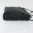 BOTTEGA VENETA INTRECCIATO Schultertasche Leder Schwarz 245354 Auth 176616-3