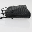 BOTTEGA VENETA INTRECCIATO Schultertasche Leder Schwarz 245354 Auth 176616-4