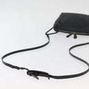 BOTTEGA VENETA INTRECCIATO Schultertasche Leder Schwarz 245354 Auth 176616-7