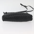 BOTTEGA VENETA INTRECCIATO Schultertasche Leder Schwarz 245354 Auth 176616-5