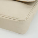 BURBERRY Blue Label Shoulder Bag Canvas Beige Silver Auth 176617-9